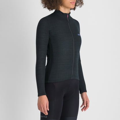 Maillot SPORTFUL SUPERGIARA WOOL Femme Manches Longues Noir