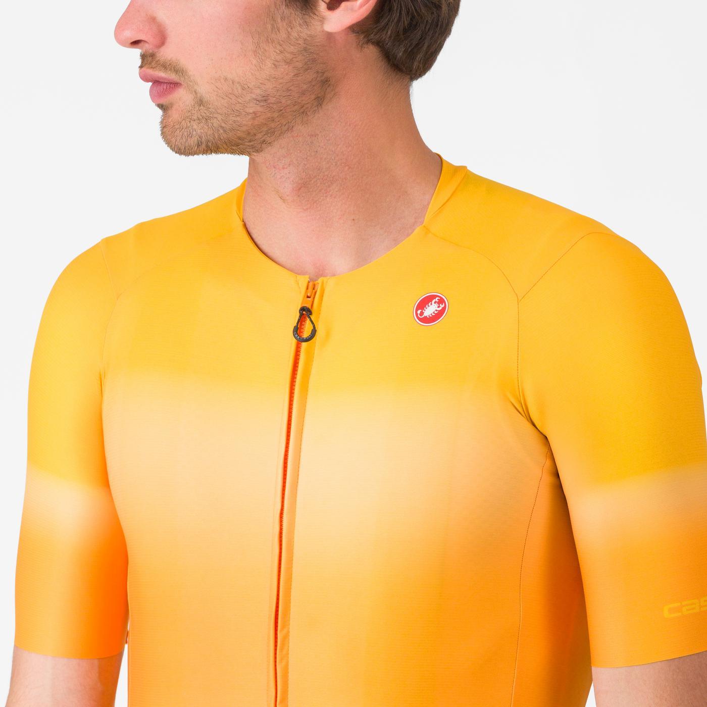 Maillot CASTELLI UPF Manches Courtes Orange