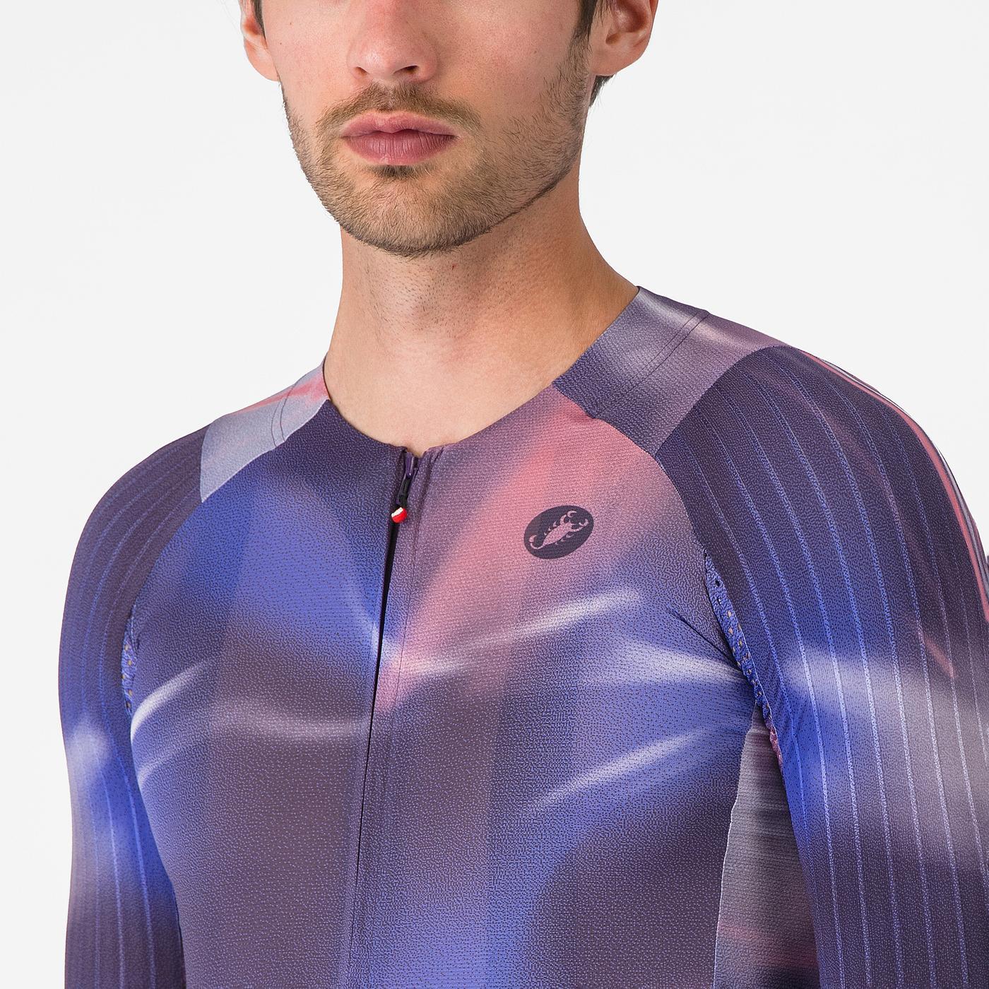 Maillot CASTELLI AERO RACE 8S Manches Courtes Violet