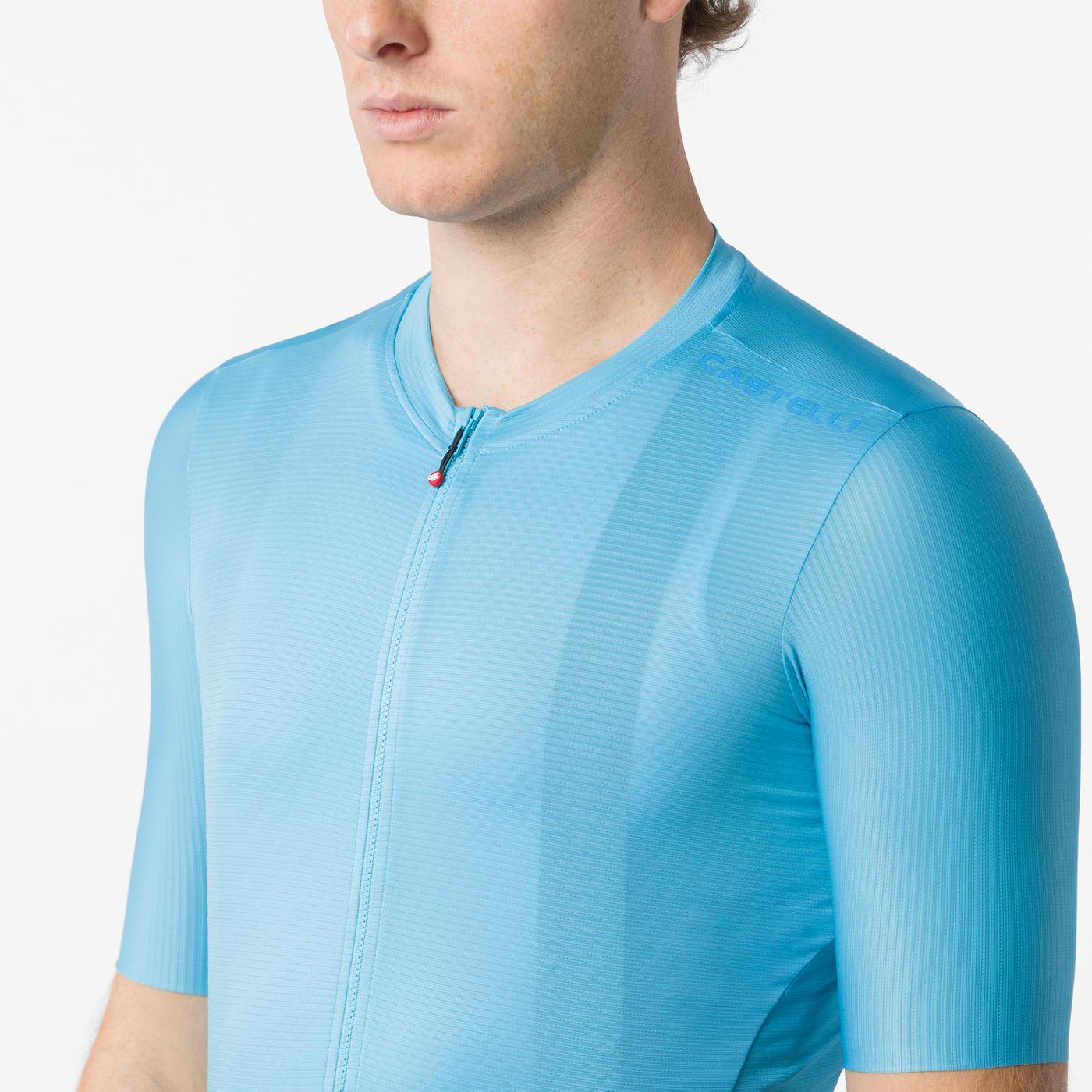 Maillot CASTELLI ESPRESSO 2 Manches Courtes Turquoise