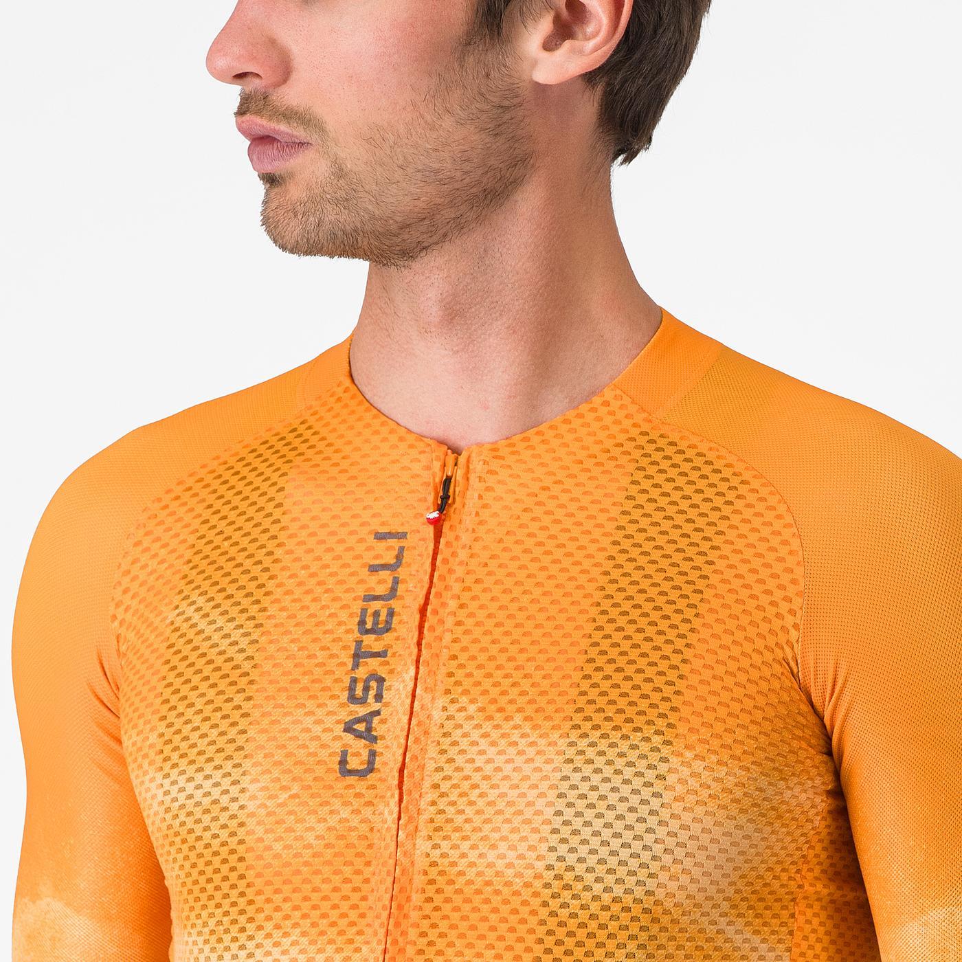 Maillot CASTELLI CLIMBER'S A/C Manches Courtes Orange