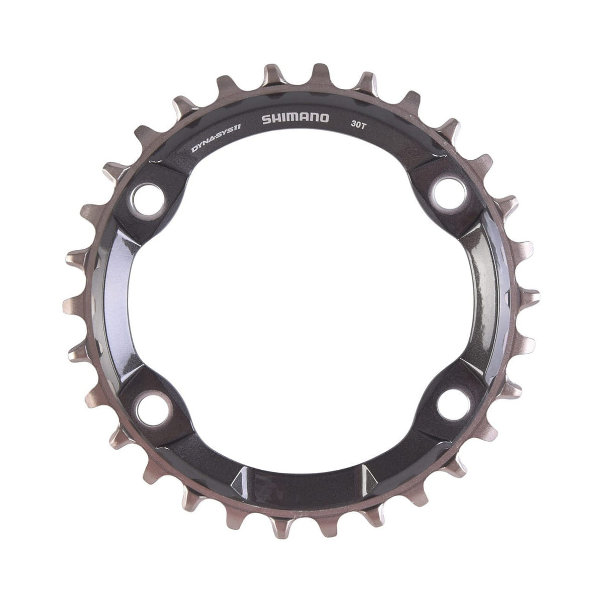 Plateau Mono SHIMANO XT M8000 NARROW WIDE 11V 4 Trous 96mm — vue du plateau sur fond blanc