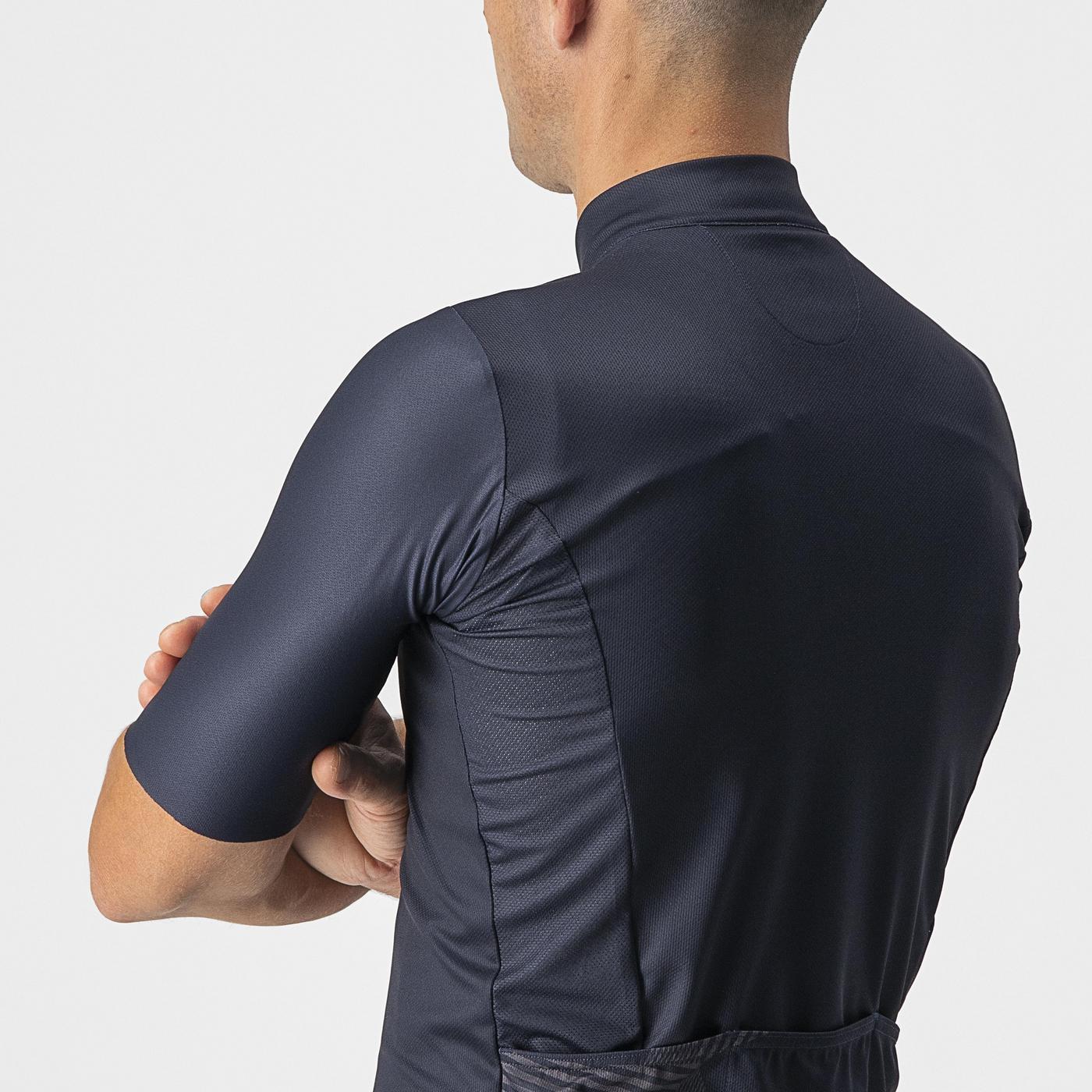 Maillot CASTELLI 13 SCREEN Manches Courtes Bleu/Rouge