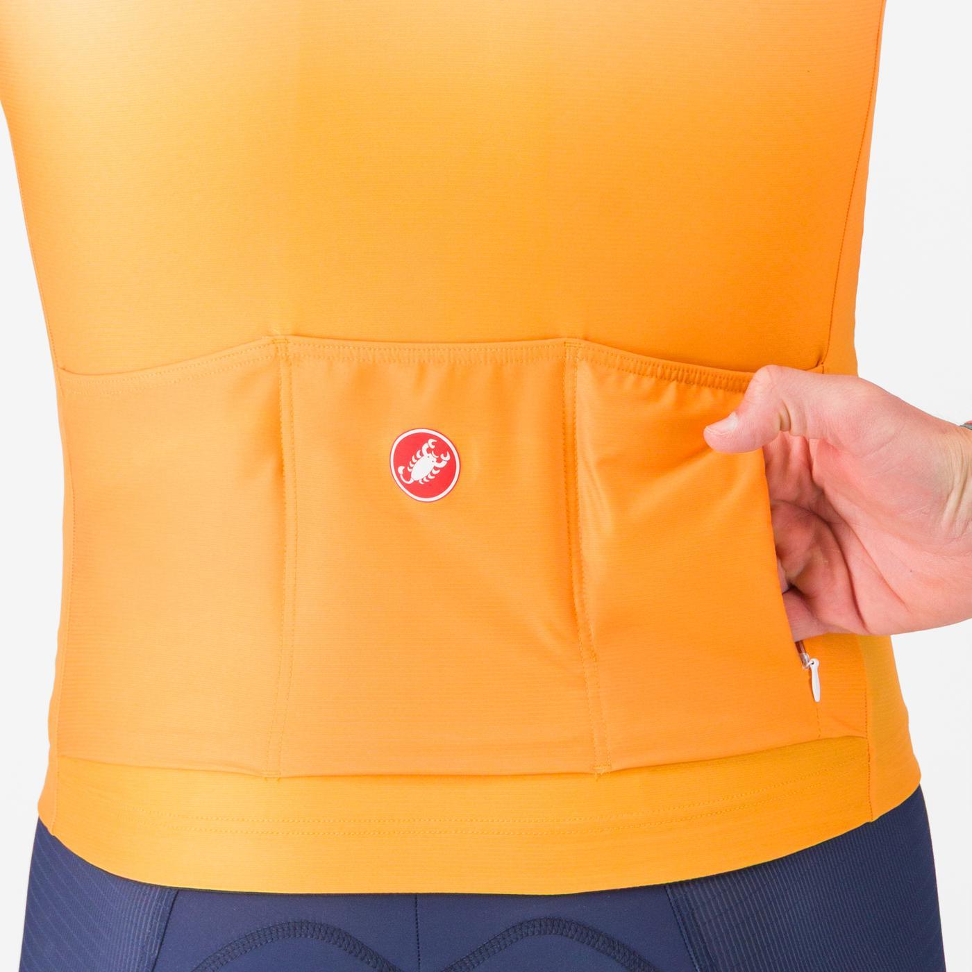 Maillot CASTELLI UPF Manches Courtes Orange