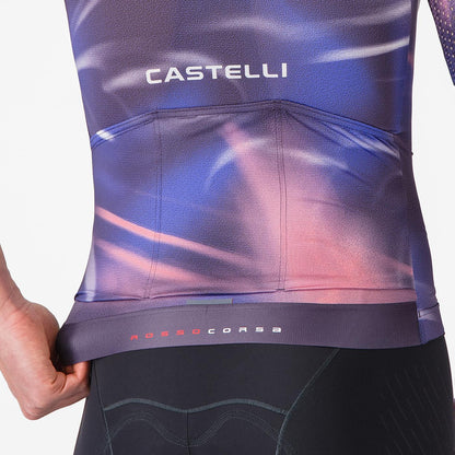 Maillot CASTELLI AERO RACE 8S Manches Courtes Violet