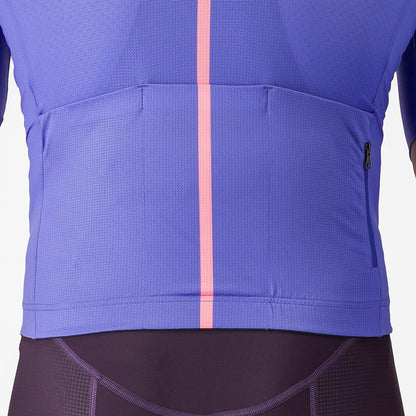 Maillot CASTELLI DRITTONE LOGO Manches Courtes Violet