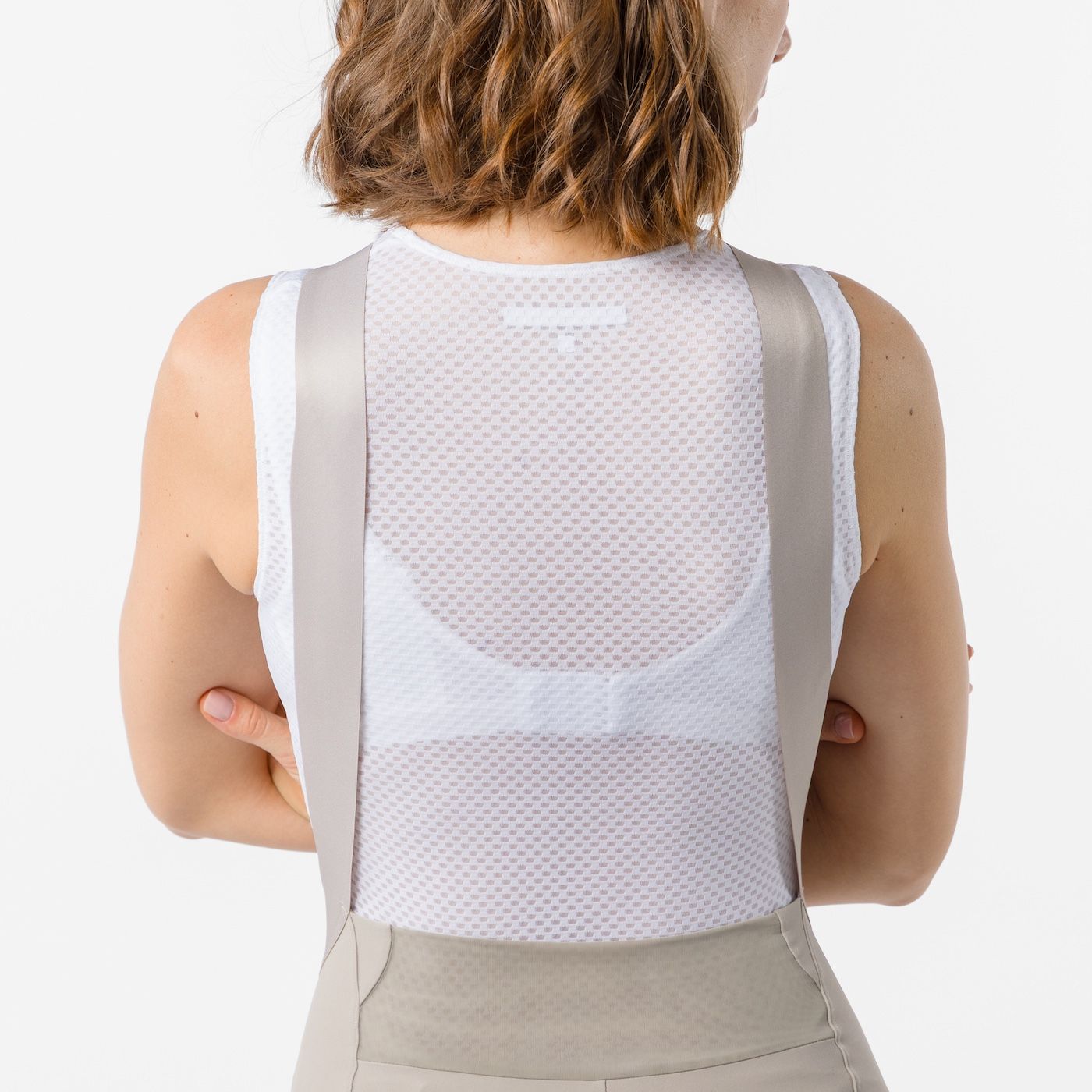 Cuissard Court à Bretelles CASTELLI ESPRESSO 2 W DT Femme Gris Clay