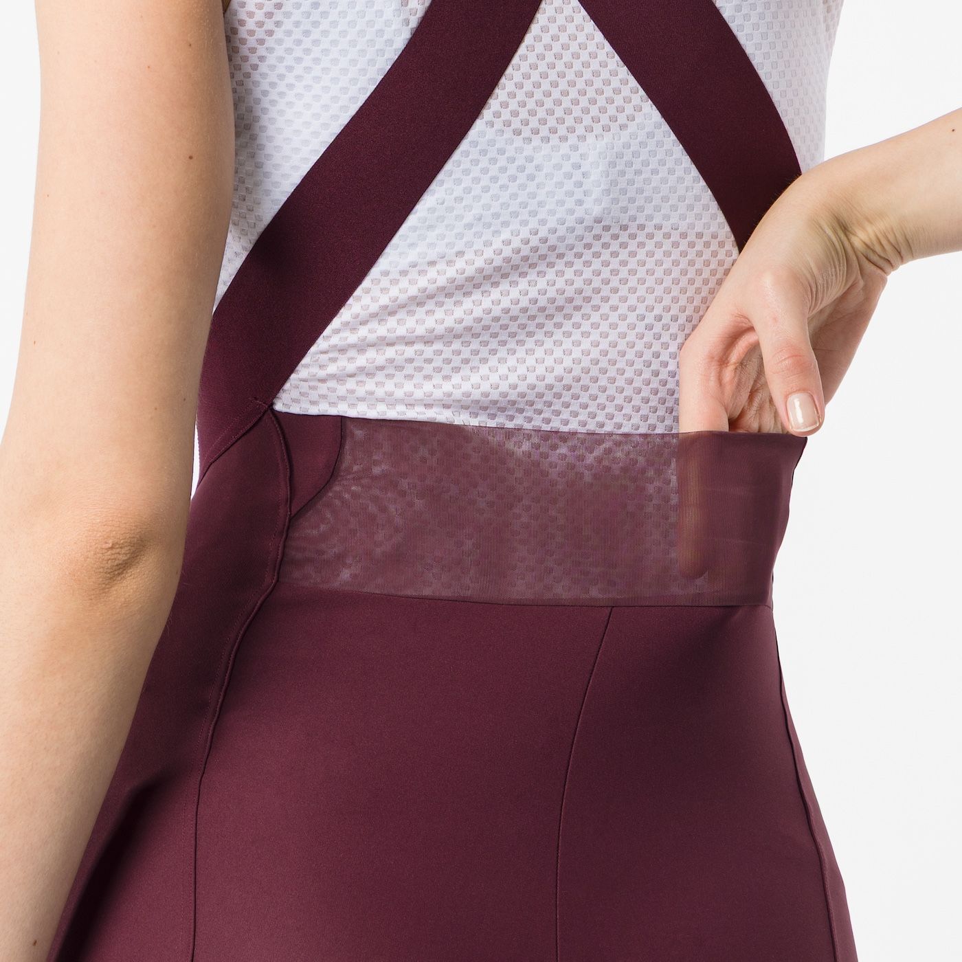 Cuissard Court à Bretelles CASTELLI ESPRESSO 2 W DT Femme Bordeaux