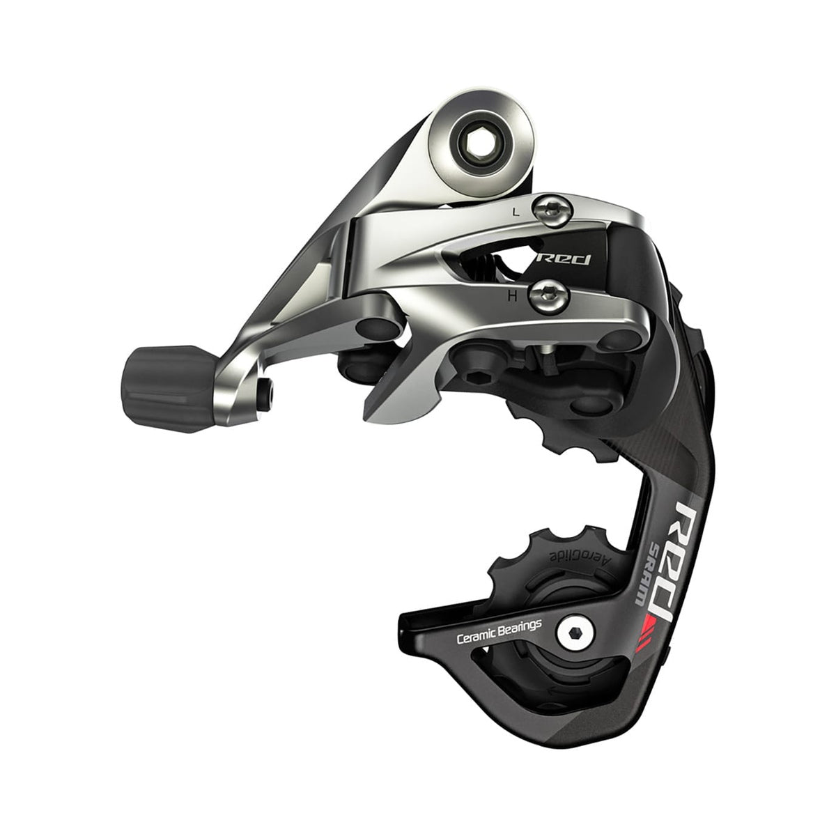 Dérailleur Arrière SRAM RED 11V Chape Courte – vue produit sur fond blanc