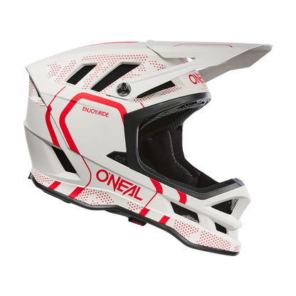 Casque VTT O'NEAL BLADE POLYACRYLITE STRIKE Blanc/Rouge