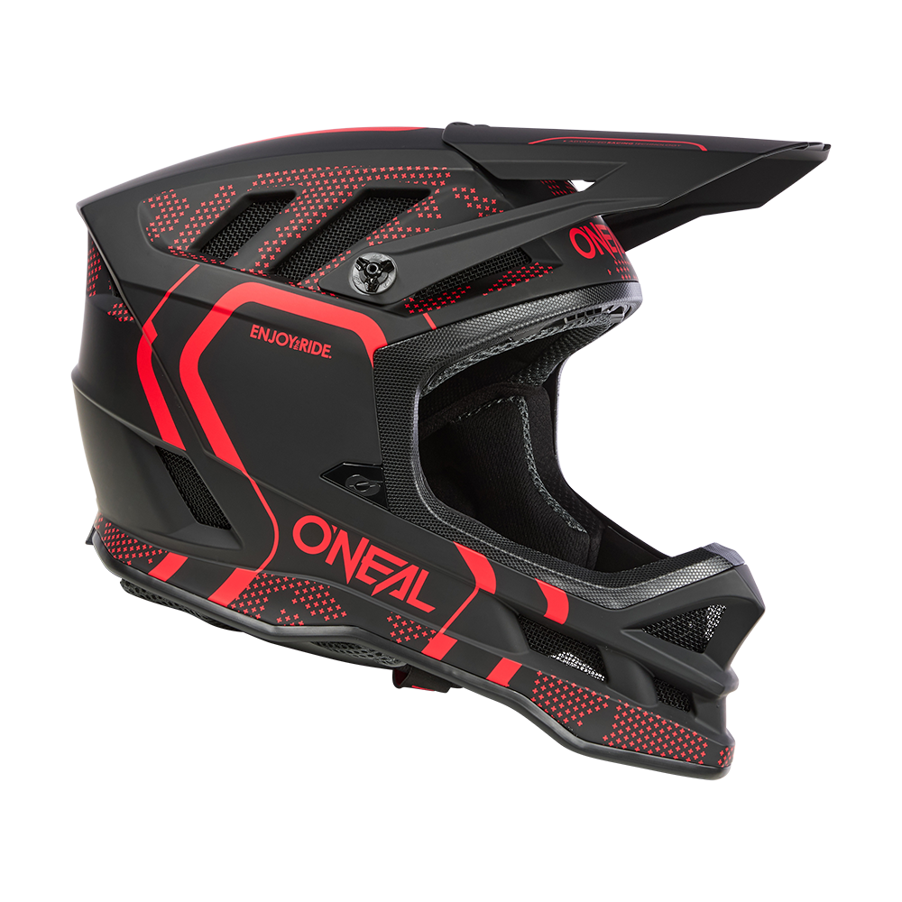 Casque VTT O'NEAL BLADE POLYACRYLITE STRIKE Noir/Rouge
