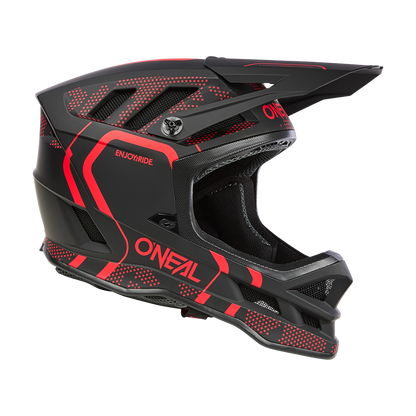 Casque VTT O'NEAL BLADE POLYACRYLITE STRIKE Noir/Rouge