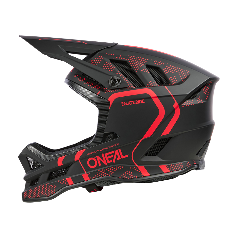 Casque VTT O'NEAL BLADE POLYACRYLITE STRIKE Noir/Rouge