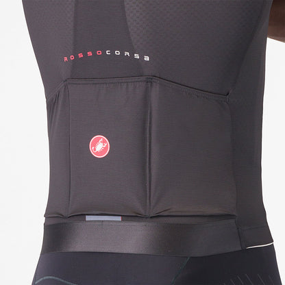 Maillot CASTELLI AERO RACE 8S Manches Courtes Noir