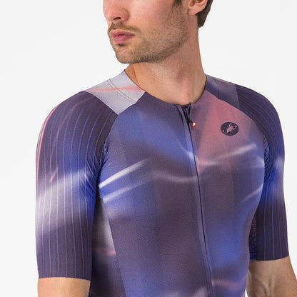 Maillot CASTELLI AERO RACE 8S Manches Courtes Violet