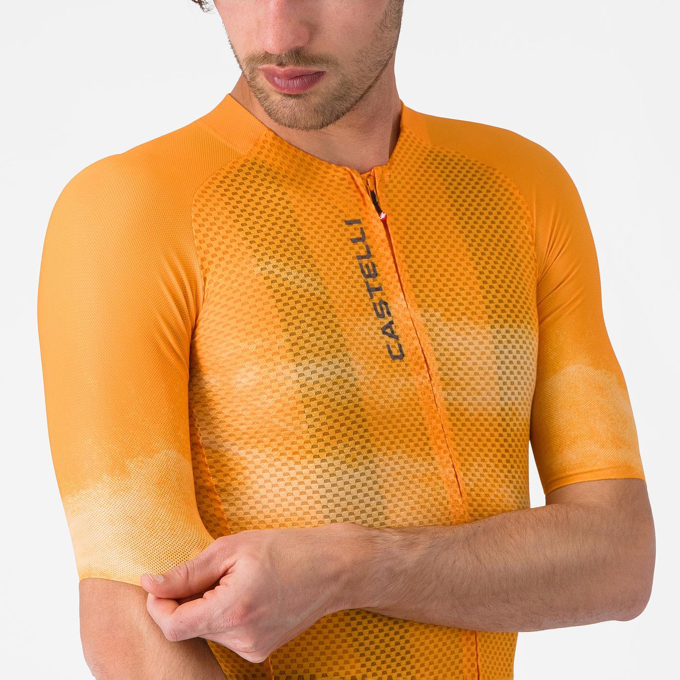 Maillot CASTELLI CLIMBER'S A/C Manches Courtes Orange