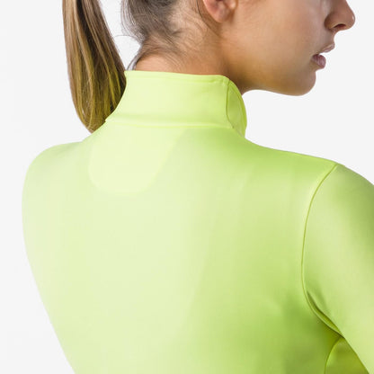 Maillot CASTELLI SINERGIA 3 FZ Manches Longues Femme Jaune