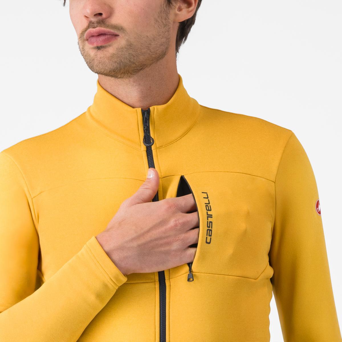 Maillot CASTELLI UNLIMITED TRAIL 2 Manches Longues Jaune/Gris