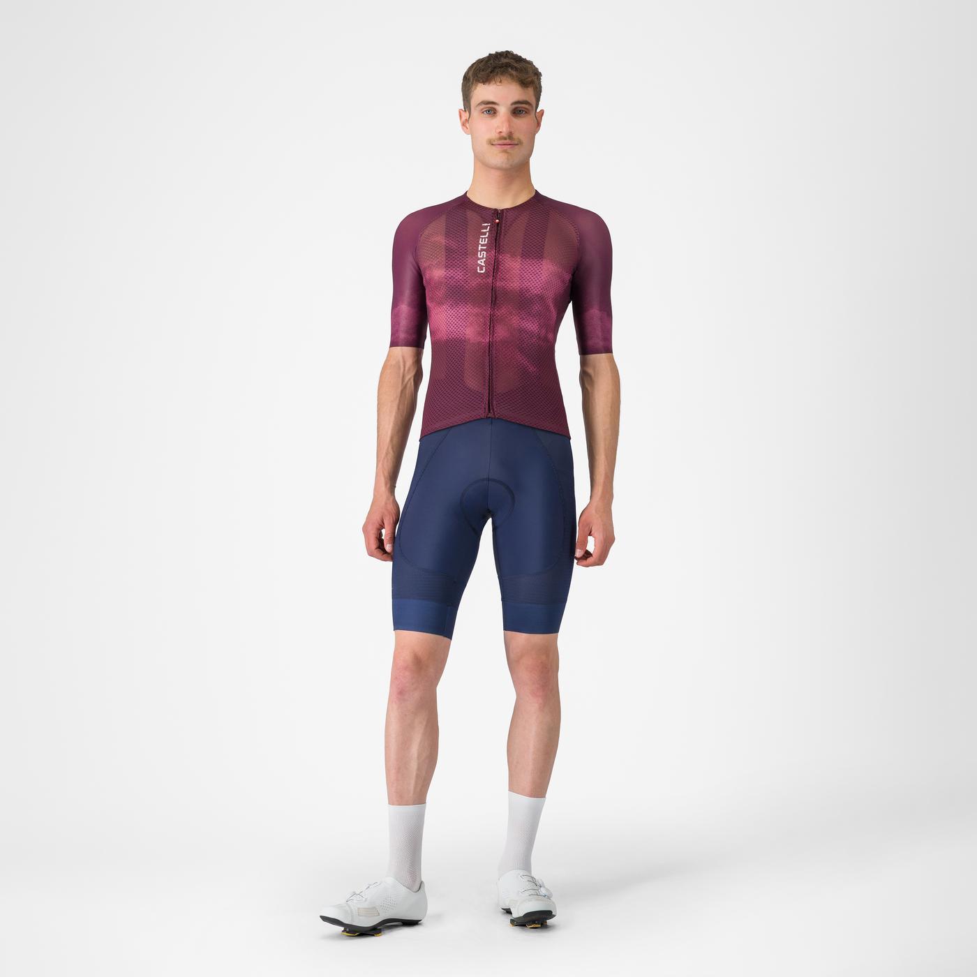 Maillot CASTELLI CLIMBER'S A/C Manches Courtes Bordeaux