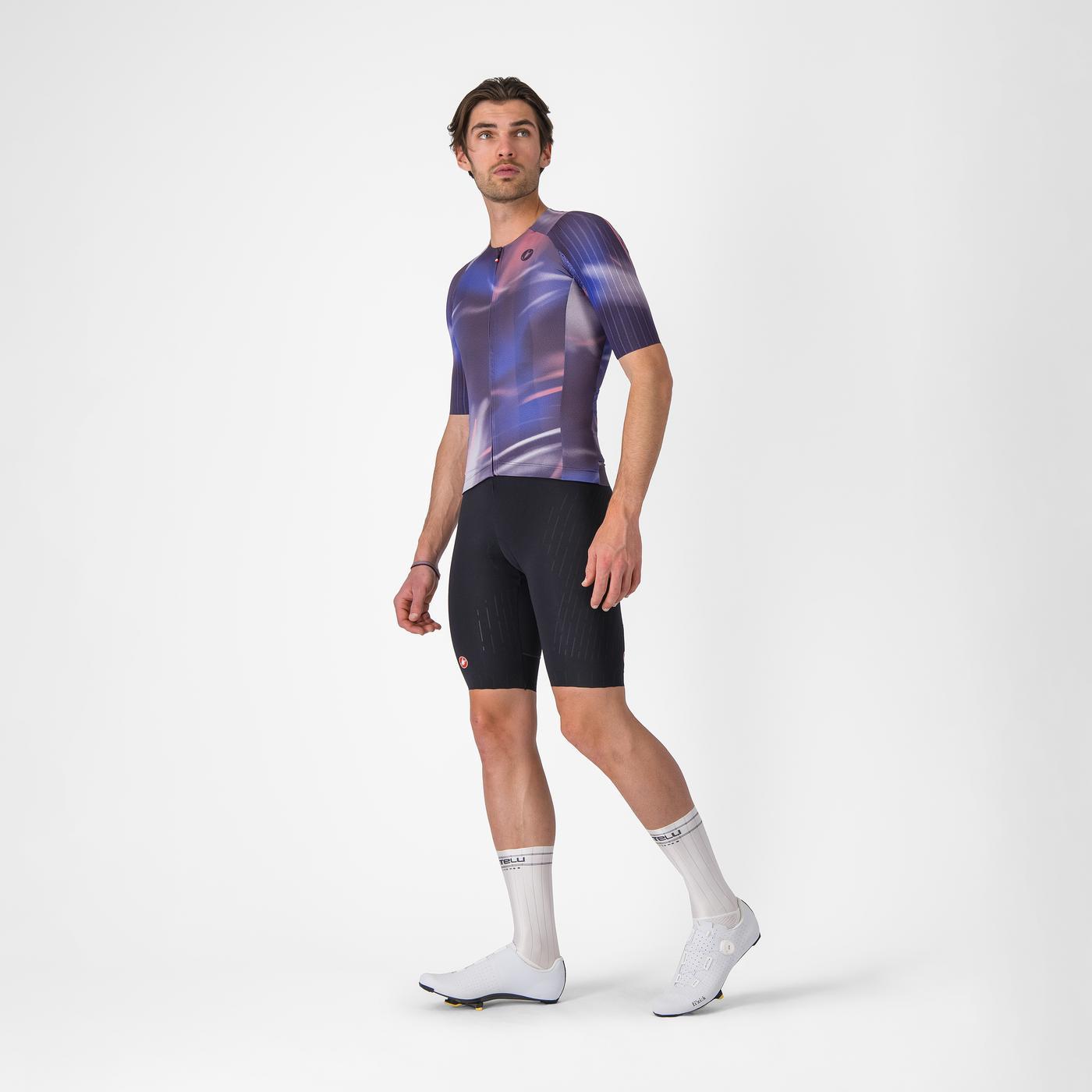 Maillot CASTELLI AERO RACE 8S Manches Courtes Violet