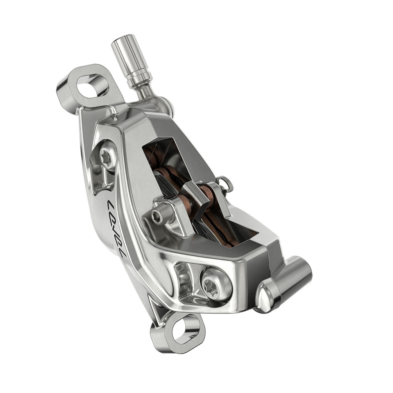 Frein Arrière SRAM LEVEL ULTIMATE STEALTH 4 pistons Carbone Visserie Titane Argent