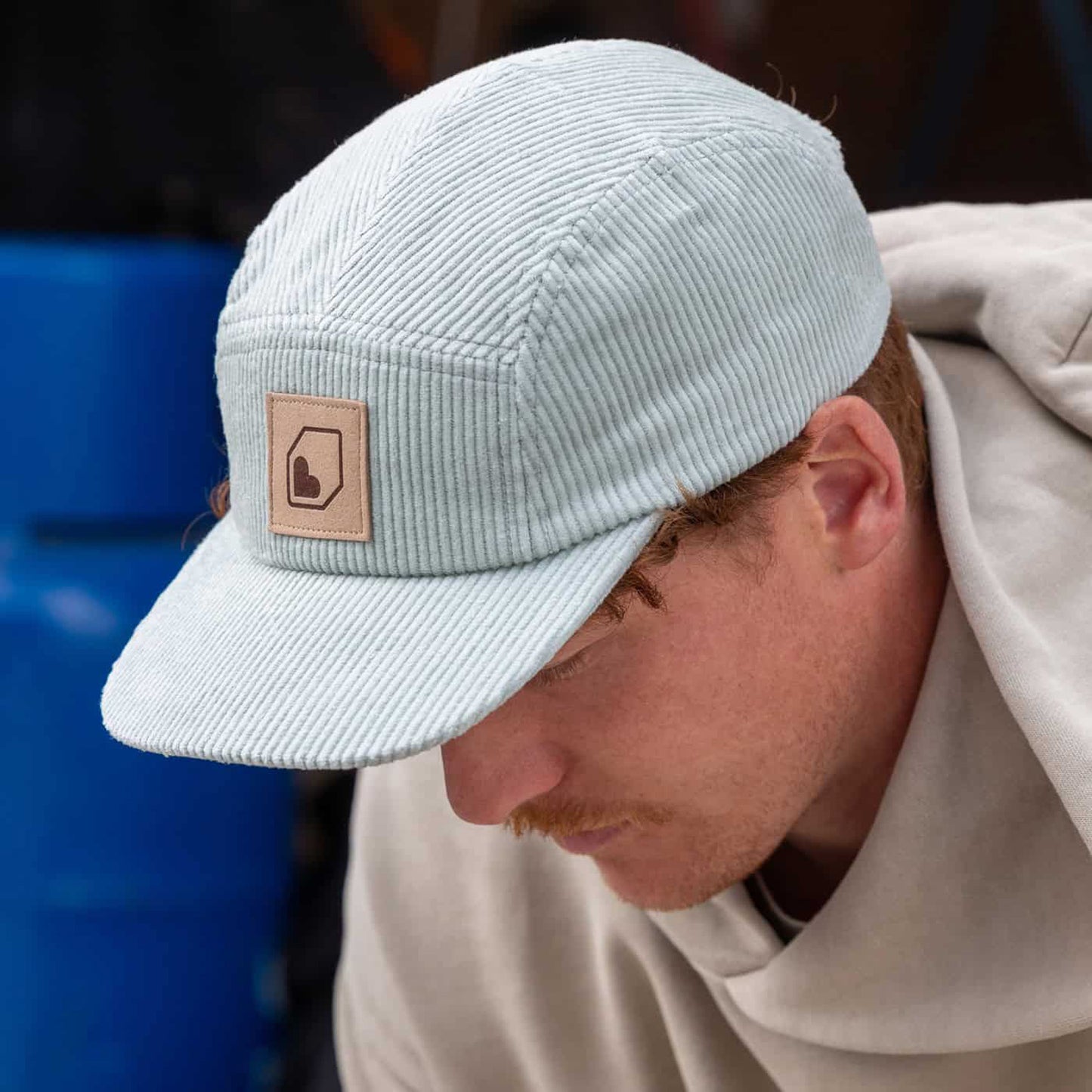 Casquette BURGTEC CORDUROY FIVE PANEL Menthe
