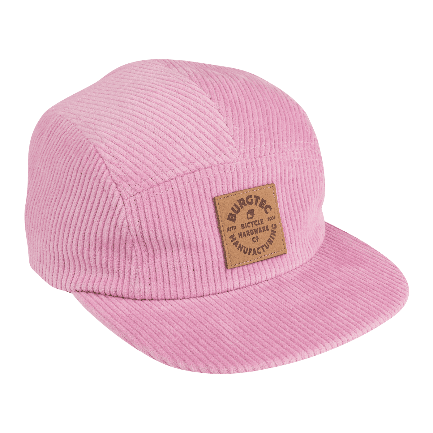 Casquette BURGTEC BANDIT CORDUROY FIVE PANEL Rose Pâle