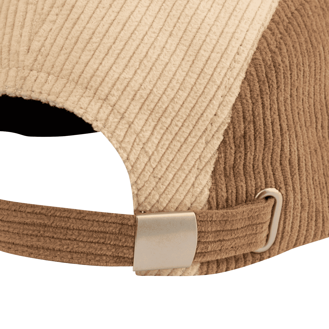 Casquette BURGTEC BANDIT CORDUROY FIVE PANEL Beige/Marron