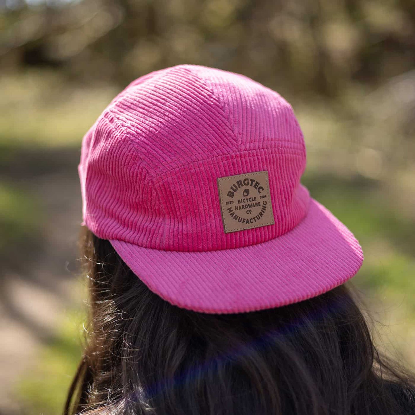 Casquette BURGTEC BANDIT CORDUROY FIVE PANEL Rose Toxic Barbie