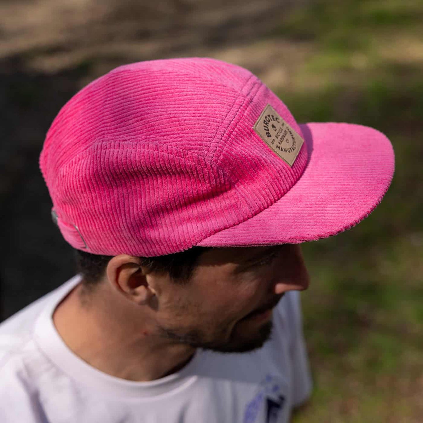 Casquette BURGTEC BANDIT CORDUROY FIVE PANEL Rose Toxic Barbie
