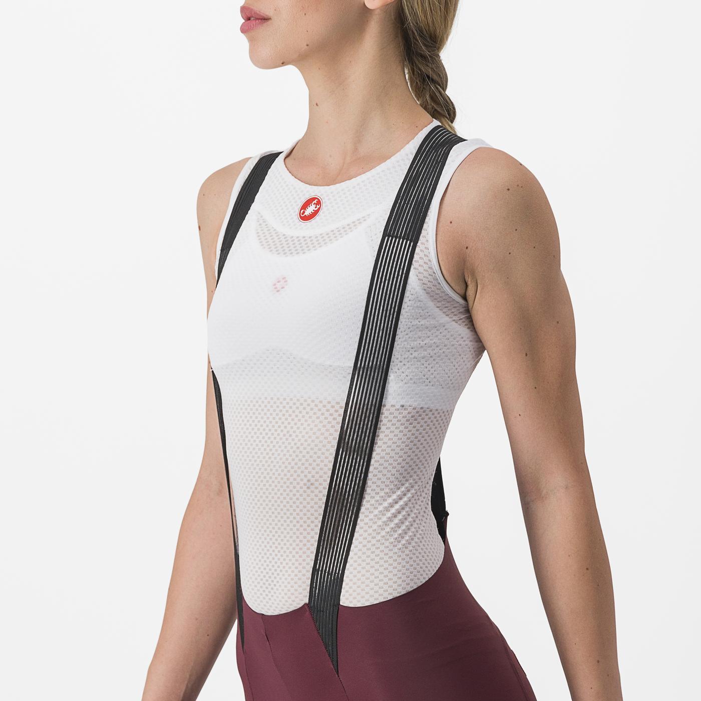 Cuissard Court à Bretelles CASTELLI FREE AERO RC W Femme Bordeaux