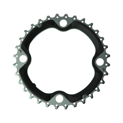 Plateau Intermédiaire SHIMANO XT M780/M770 10V 4 Trous 104mm — vue du plateau sur fond blanc