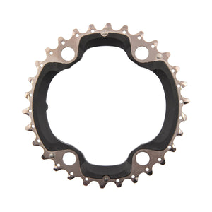 Plateau Intermédiaire SHIMANO XT M8000 11V Triple 96mm — vue du plateau sur fond blanc