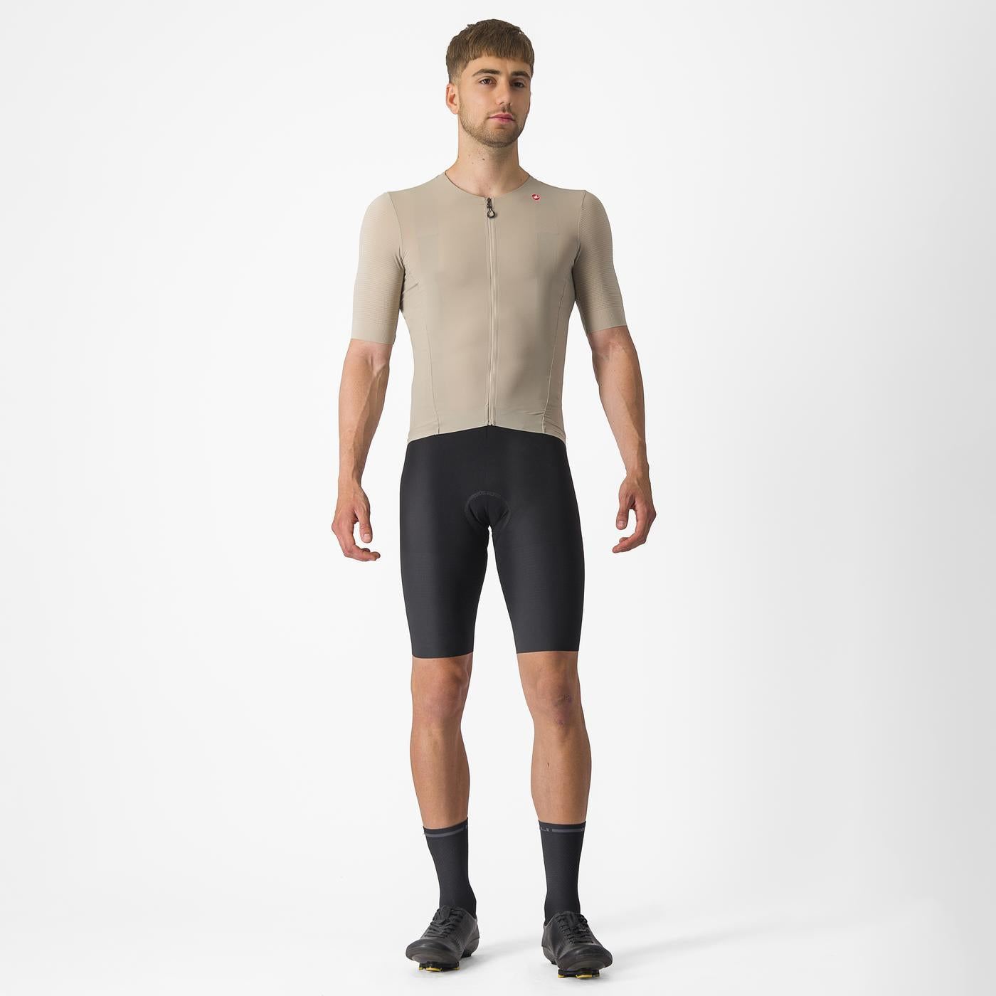 Maillot CASTELLI PREMIO Manches Courtes Beige