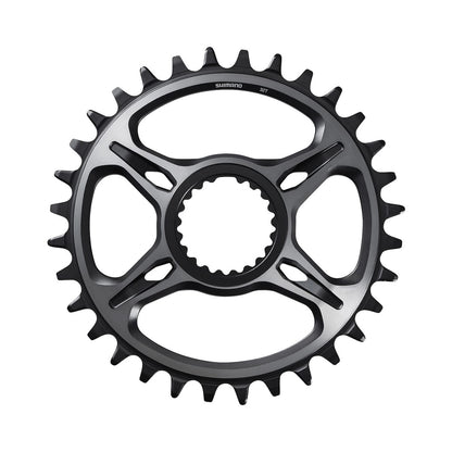 Plateau Mono SHIMANO XTR M9100/M9120/M9125 SM-CRM95 12V Direct Mount — vue du plateau sur fond blanc