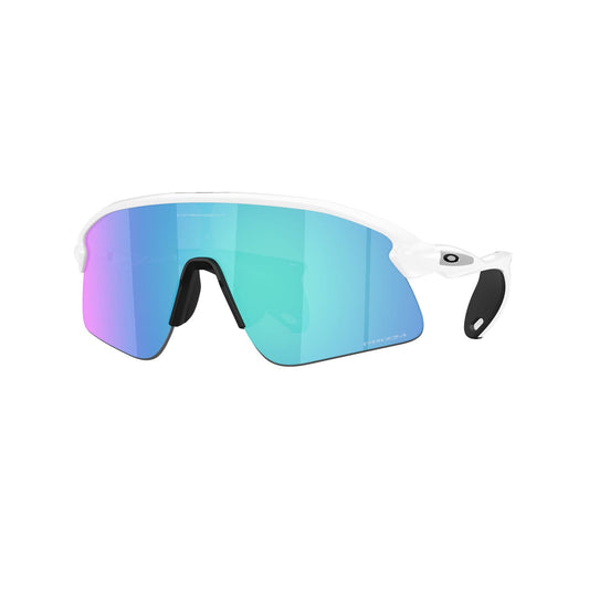 Lunettes OAKLEY STUNT DEVIL Blanc Matt Prizm Saphire