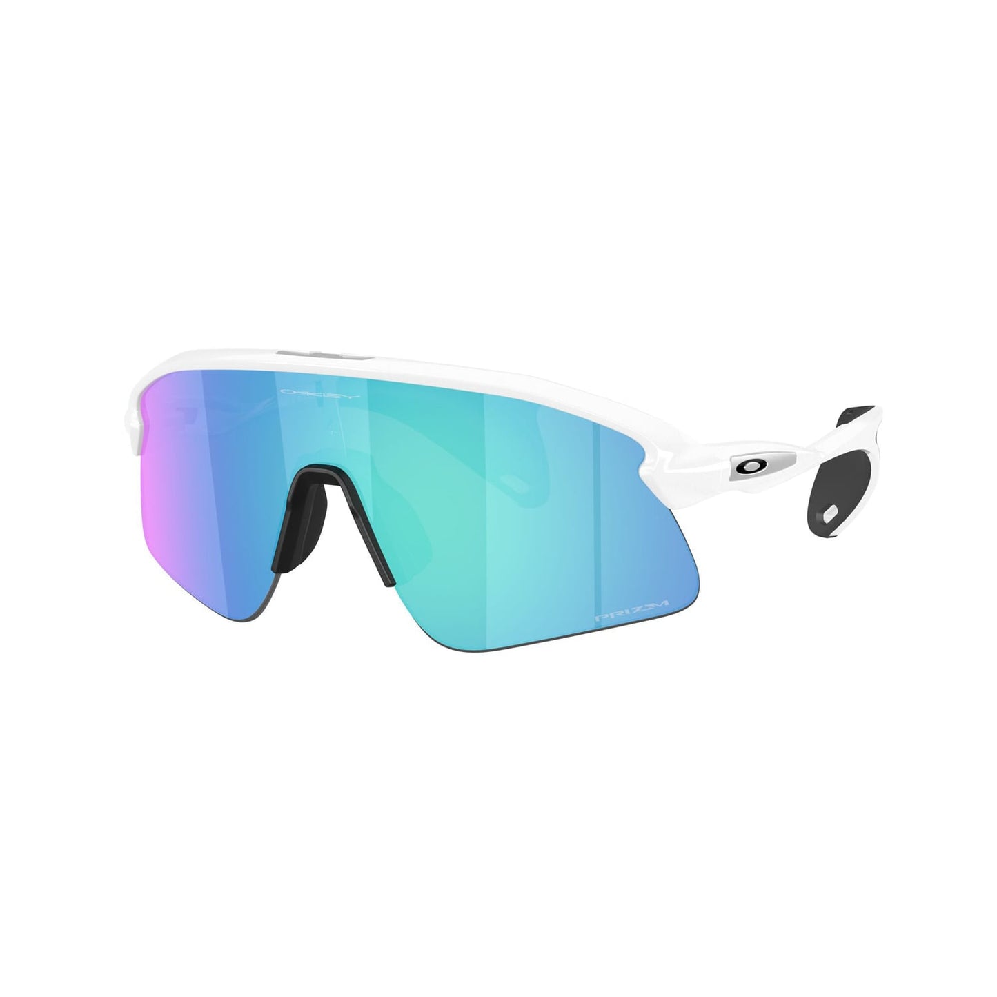 Lunettes OAKLEY STUNT DEVIL Blanc Matt Prizm Saphire