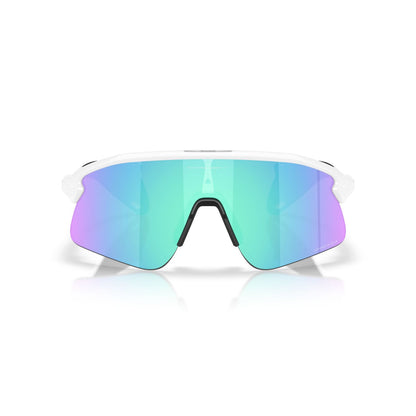 Lunettes OAKLEY STUNT DEVIL Blanc Matt Prizm Sapphire