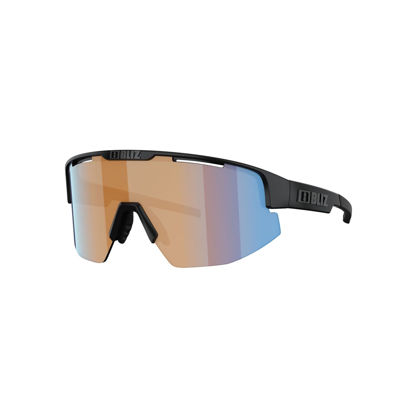 Lunettes BLIZ MATRIX SMALL Noir Matt Ecran Orange