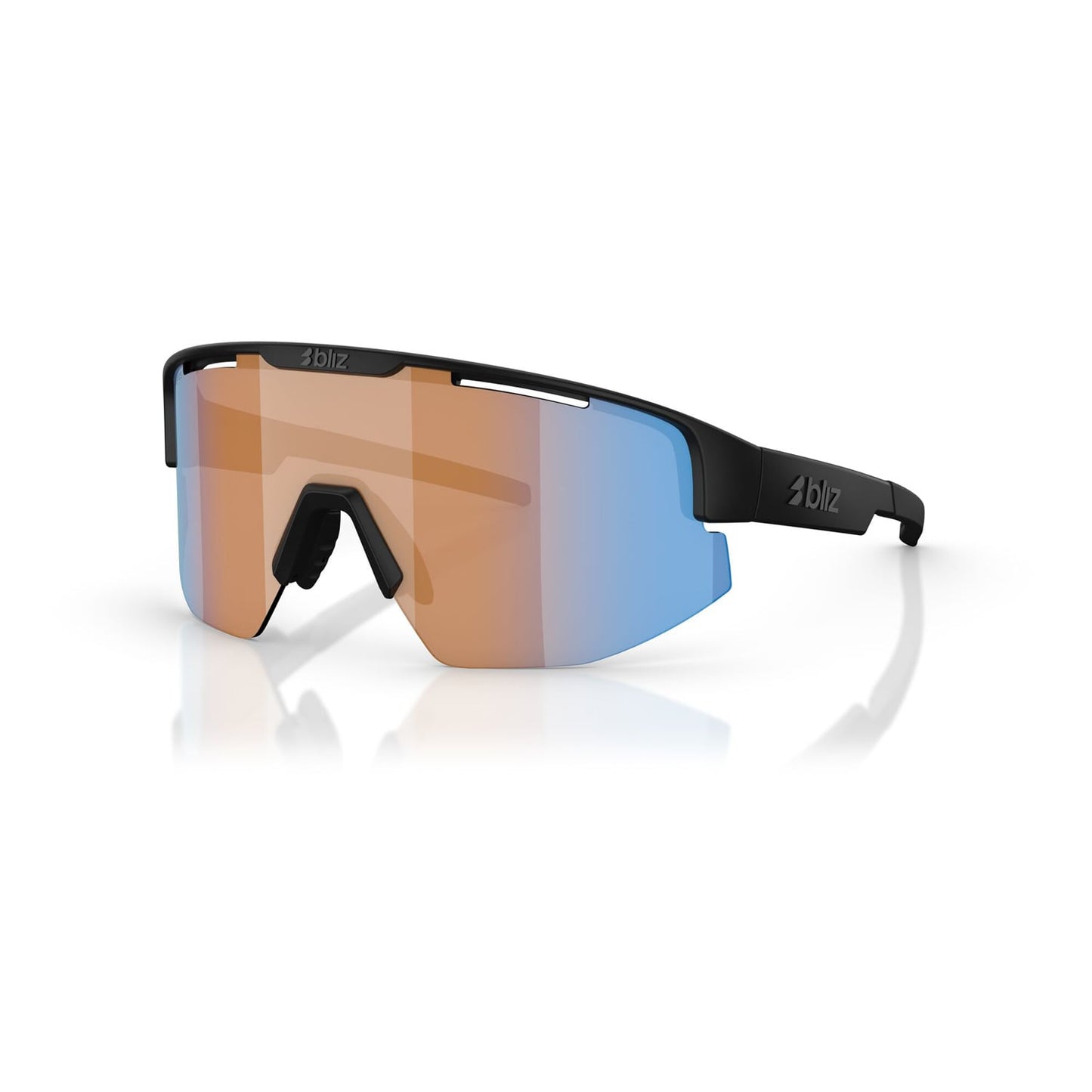 Lunettes BLIZ MATRIX SMALL Noir Matt Ecran Orange