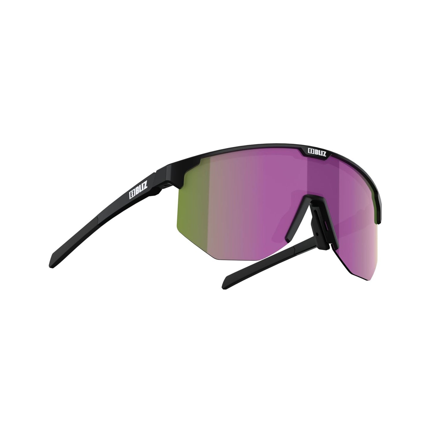 Lunettes BLIZ HERO SMALL Noir Matt Ecran Marron Violet