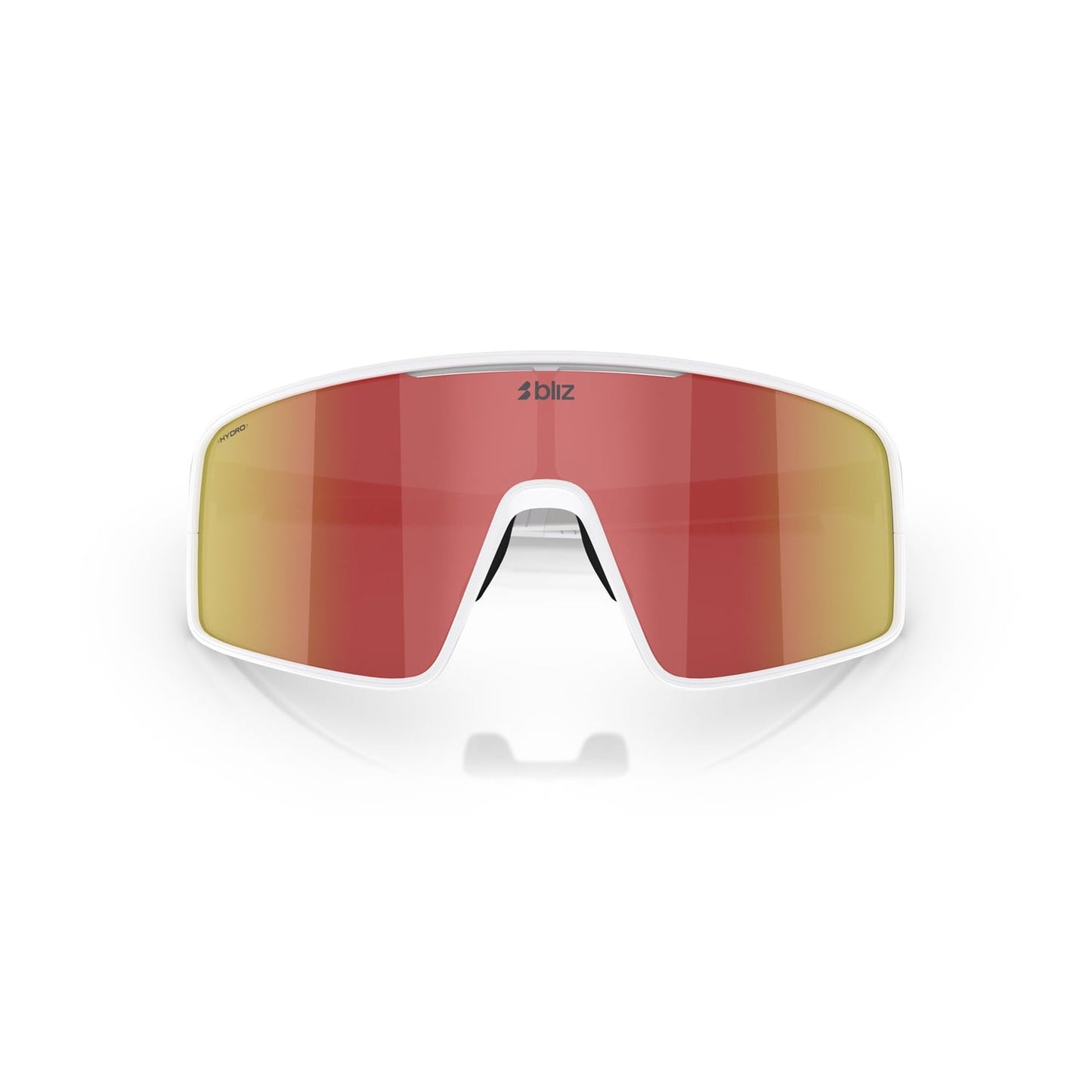 Lunettes BLIZ P001 Blanc Matt Ecran Marron Rouge Iridium