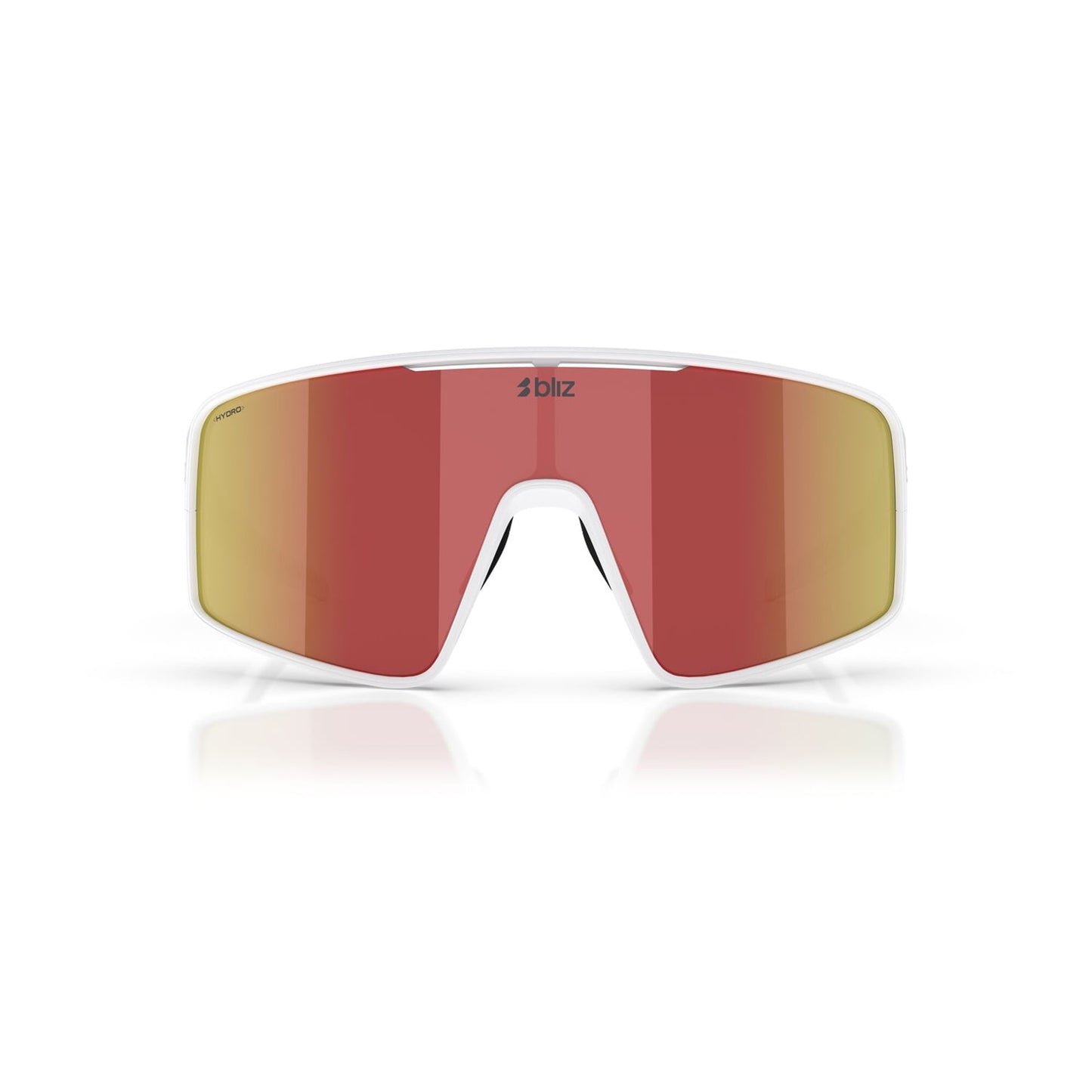 Lunettes BLIZ P001 Blanc Matt Ecran Marron Rouge Iridium