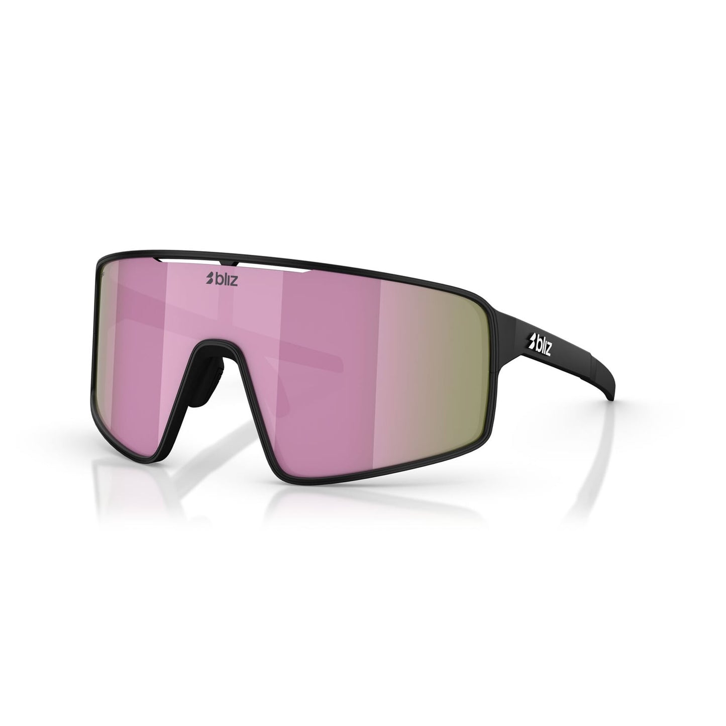 Lunettes BLIZ P001 S Noir Matt Ecran Marron Rose Multicolore