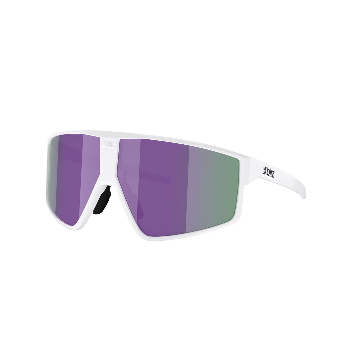 Lunettes BLIZ P002 S Blanc Matt Ecran Marron Violet Muliticolore