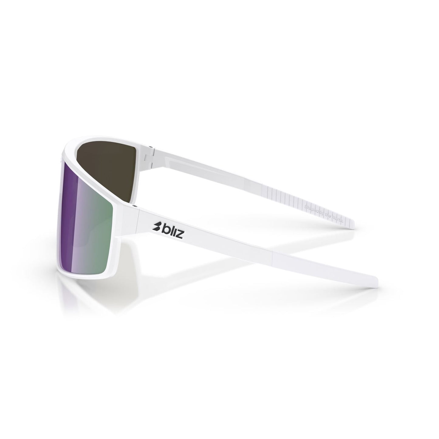 Lunettes BLIZ P002 S Blanc Matt Ecran Marron Violet Muliticolore