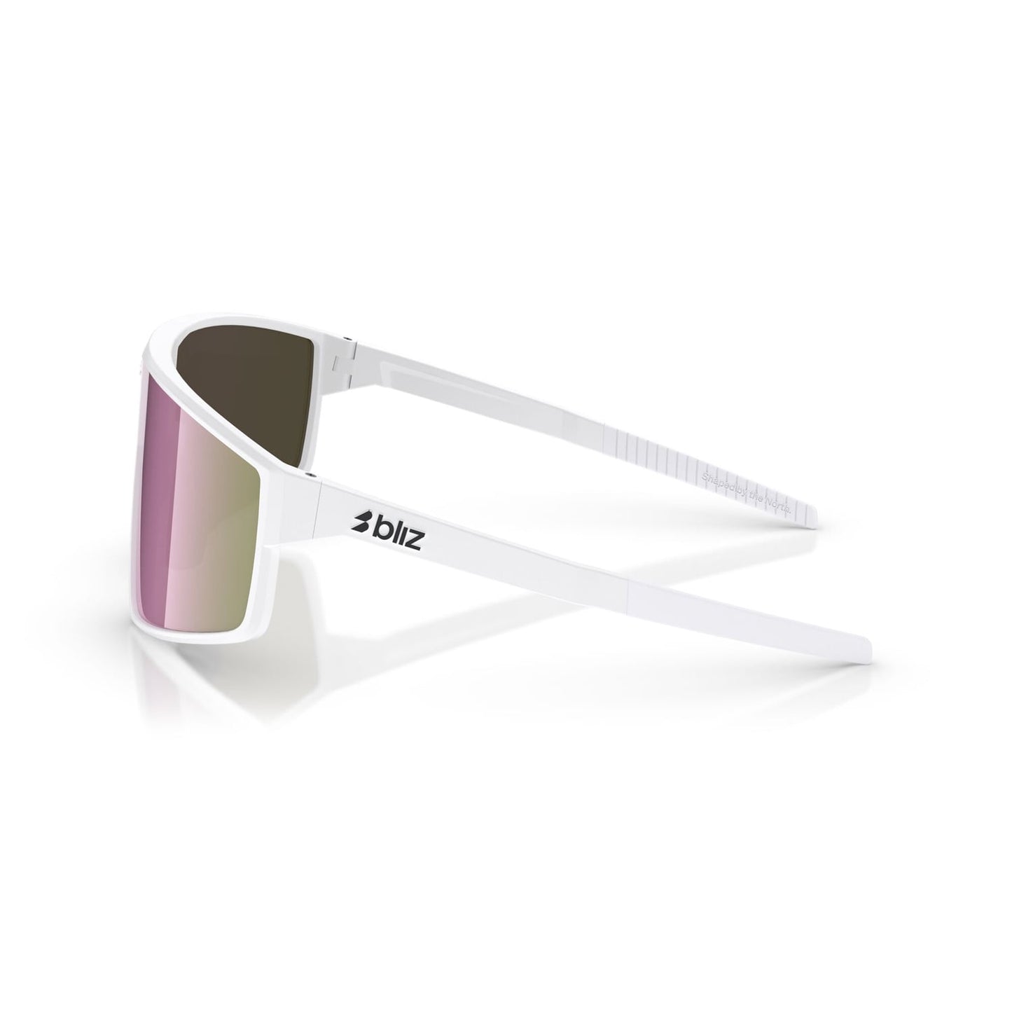 Lunettes BLIZ P002 S Blanc Matt Ecran Marron Rose