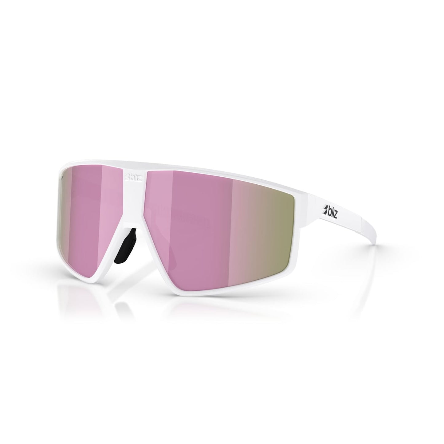 Lunettes BLIZ P002 S Blanc Matt Ecran Marron Rose