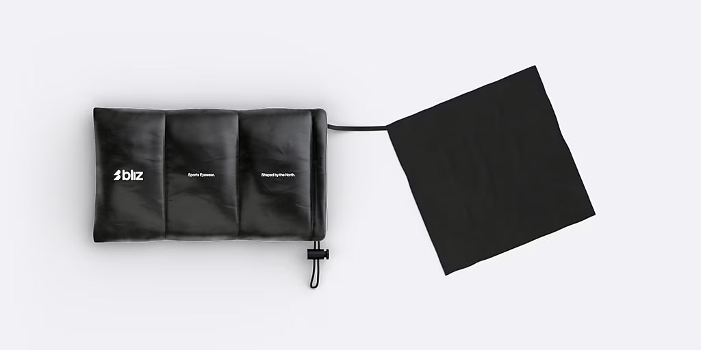 Lunettes BLIZ P003 Noir Matt Verre Coral/Orange Bleu Iridium