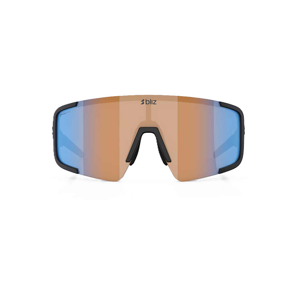 Lunettes BLIZ P003 Noir Matt Verre Coral/Orange Bleu Iridium